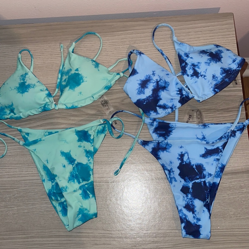 Tie dye bikinis